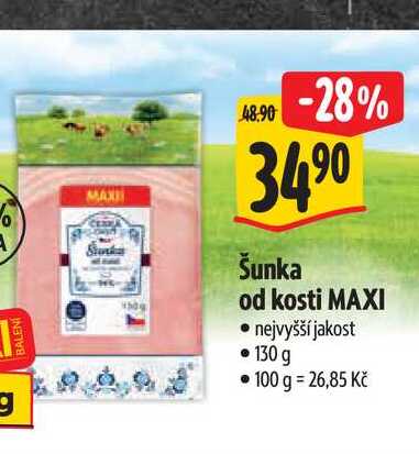 Šunka od kosti MAXI  130 g