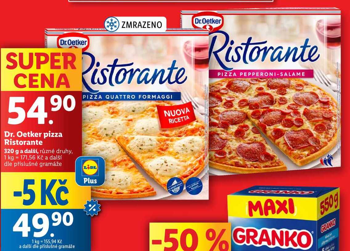 Dr. Oetker pizza Ristorante, 320 g a další