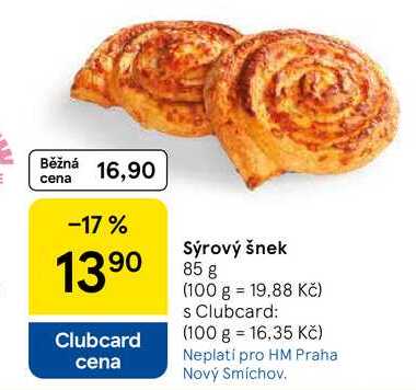 Sýrový šnek, 85 g 