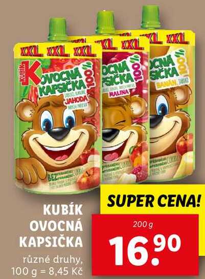 KUBÍK OVOCNÁ KAPSIČKA, 200 g