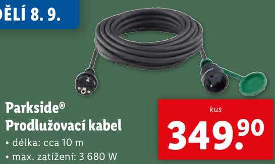 ParksideⓇ Prodlužovací kabel 