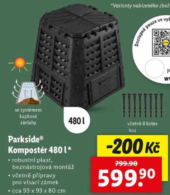 ParksideⓇ Kompostér 480 l