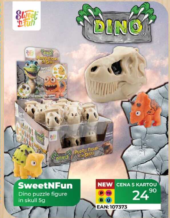 SweetNFun Dino puzzle figure in skull 5g 