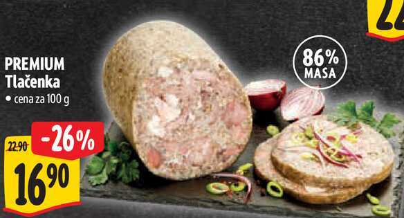 PREMIUM Tlačenka, cena za 100 g