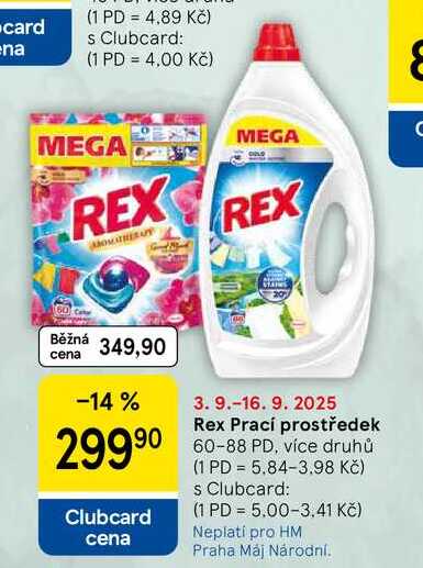 Rex Prací prostředek, 60-88 PD, více druhů  