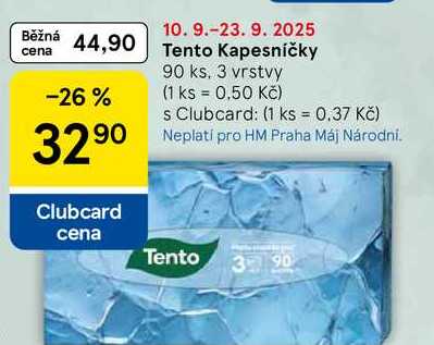 Tento Kapesníčky, 90 ks. 3 vrstvy 