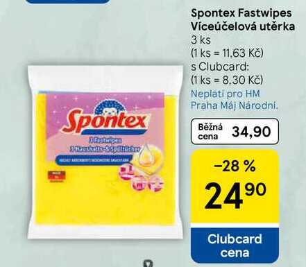 Spontex Dan Spontex Fastwipes Víceúčelová utěrka, 3 ks 