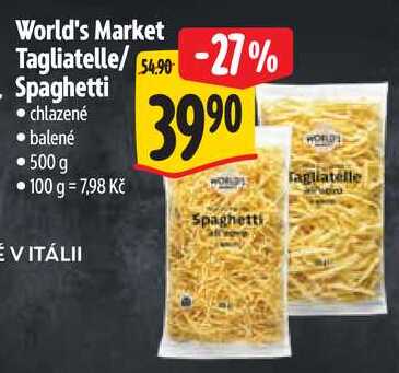 World's Market Tagliatelle/Spaghetti, 500 g