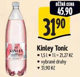 Kinley Tonic, 1,5 l