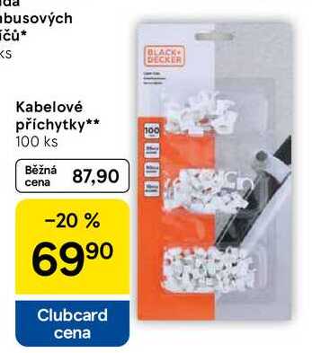 Kabelové příchytky, 100 ks 