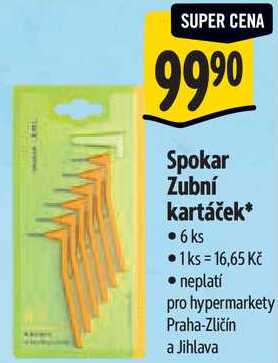 Spokar Zubní kartáček, 6 ks