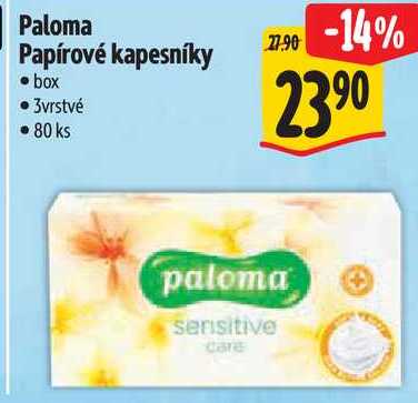 Paloma Papírové kapesníky, 80 ks