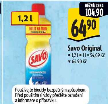 Savo Original, 1,2 l