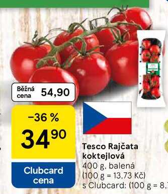 Tesco Rajčata koktejlová, 400 g 
