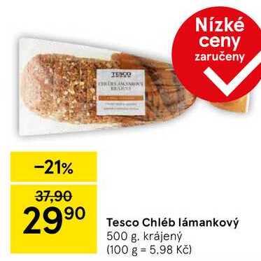 Tesco Chléb lámankový, 500 g 