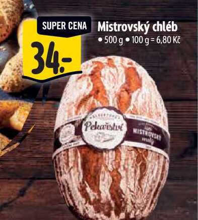   Mistrovský chléb 500 g 