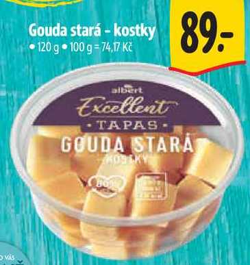 Gouda stará -kostky, 120 g 
