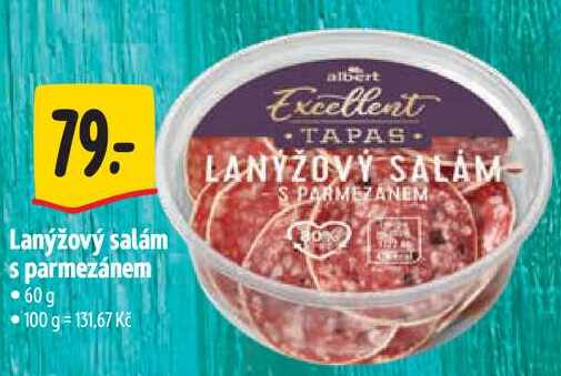 Lanýžový salám s parmezánem, 60 g