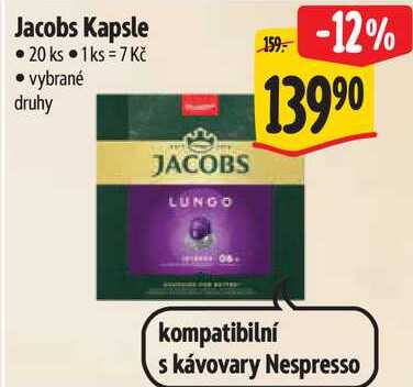 Jacobs Kapsle, 20 ks