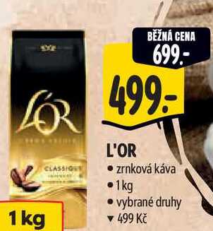   L'OR CLASSIQU   zrnková káva  1kg 