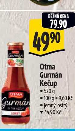   Otma Gurmán Kečup 520 g 