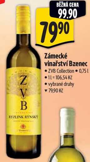 Zámecké vinařství Bzenec ZVB Collection, 0,75 l