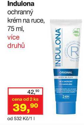 Indulona ochranný krém na ruce, 75 ml, více druhů 