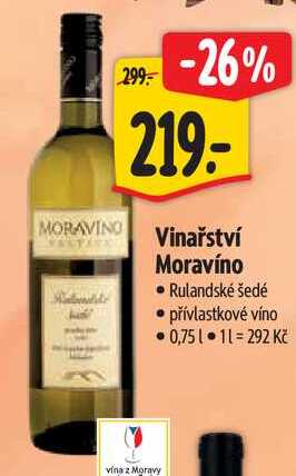 Vinařství Moravíno, 0,75 l
