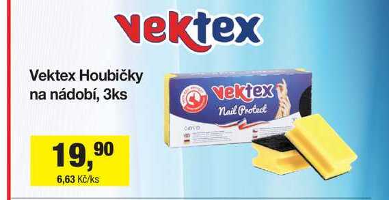 Vektex Houbičky na nádobí, 3ks 