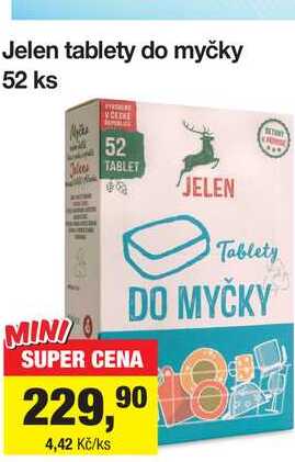 Jelen tablety do myčky 52 ks 