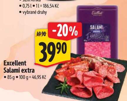 Excellent Salami extra, 85 g