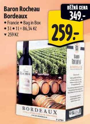 Baron Rocheau Bordeaux, 3 l