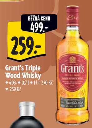 Grant's Triple Wood Whisky, 0,7 l