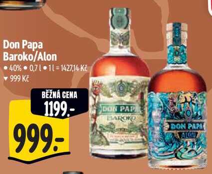 Don Papa Baroko/Alon, 0,7 l