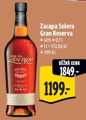 Zacapa Solera Gran Reserva, 0,7 l