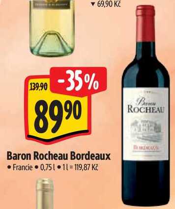 Baron Rocheau Bordeaux, 0,75 l