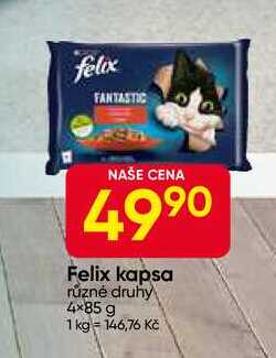Felix kapsa různé druhy 4x85 g 