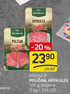 POLIČAN, HERKULES 100 g, krájené 