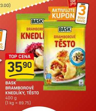 BASK BRAMBOROVÉ KNEDLÍKY, TĚSTO 400 g