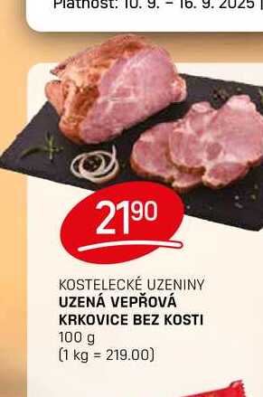 UZENÁ VEPŘOVÁ KRKOVICE BEZ KOSTI 100 g