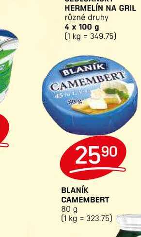 BLANÍK CAMEMBERT 80 g 