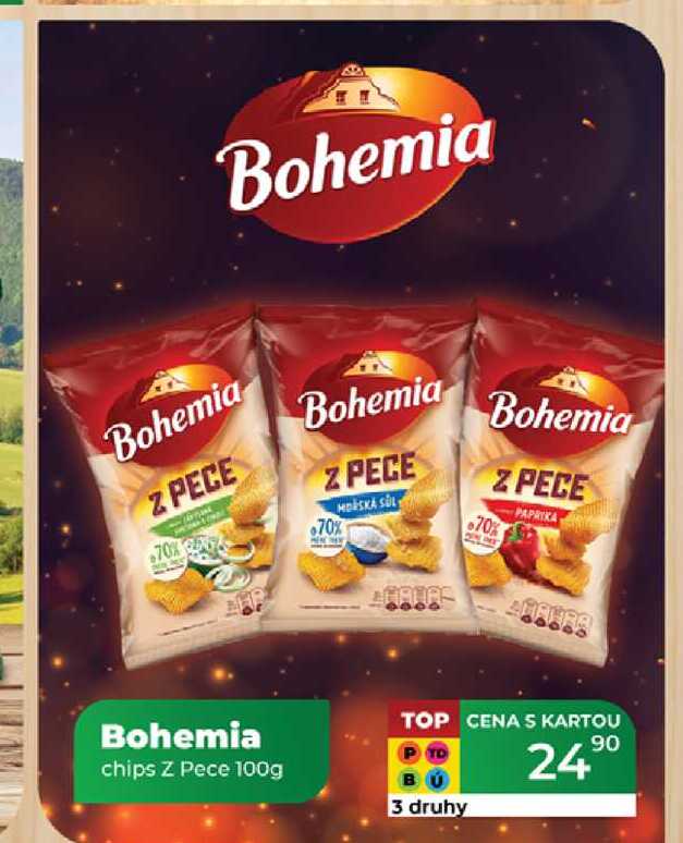 Bohemia chips Z Pece 100g  