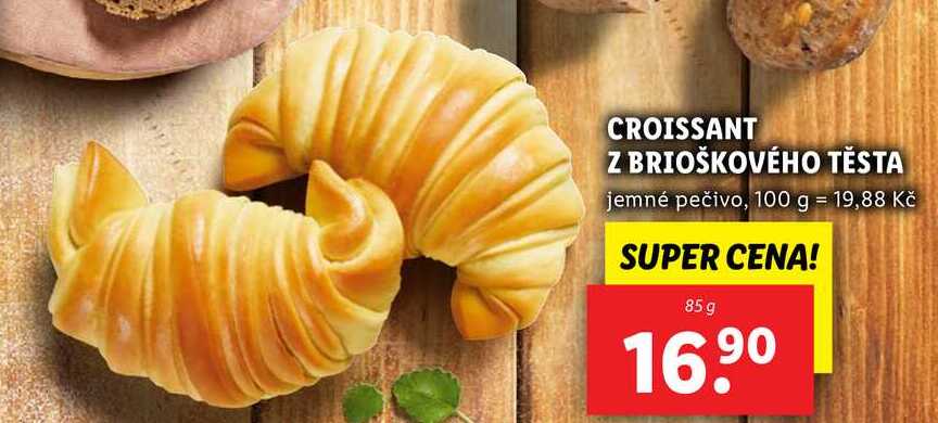 CROISSANT Z BRIOŠKOVÉHO TĚSTA, 85 g