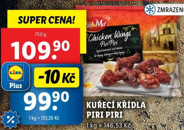 KUŘECÍ KŘÍDLA PIRI PIRI, 750 g