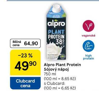 Alpro Plant Protein Sójový nápoj, 750 ml  