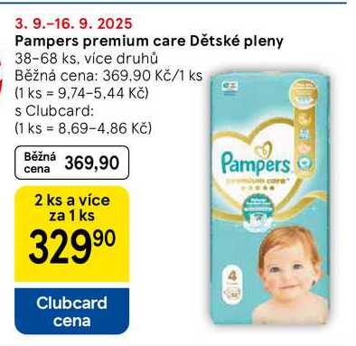 Pampers premium care Dětské pleny, 38-68 ks, více druhů  