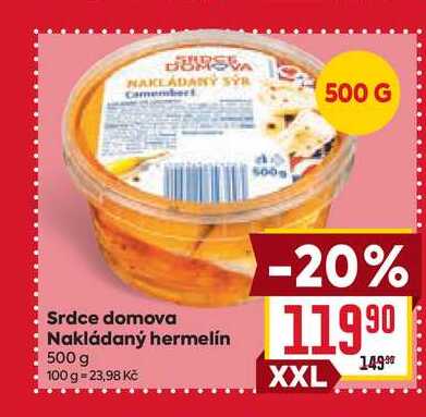 Srdce domova Nakládaný hermelín 500 g