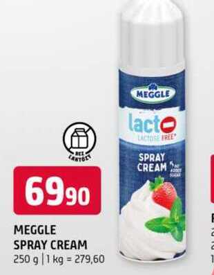MEGGLE SPRAY CREAM 250 g 