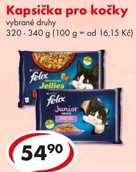 Kapsička pro kočky, 320-340 g  