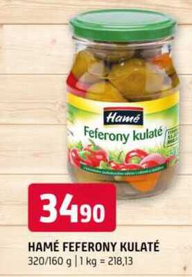 Hamé Feferony kulaté   320/160 g 